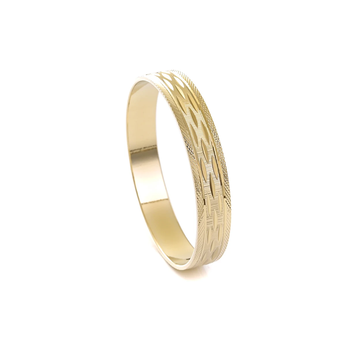 9K Gold Color New 45MM Kid Size Cute Bracelet Hawaiian Jewelry Polynesian Gold Plated Flower Bangles Girls Birthday Party Gifts