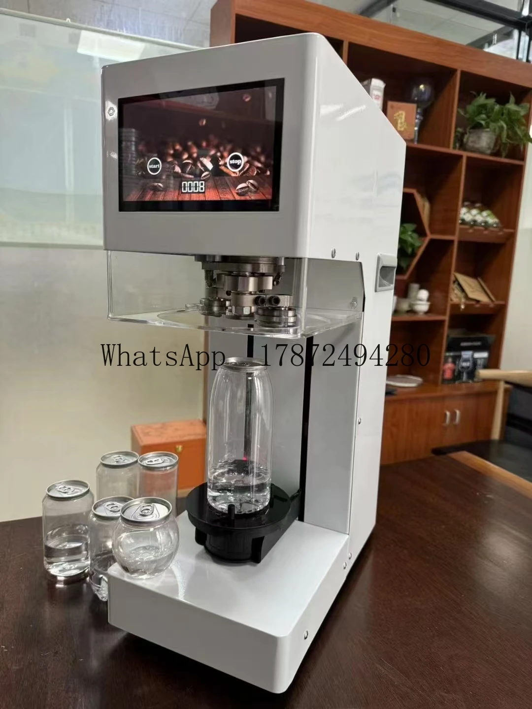 New Technique Non Rotary Automatic Lifting And Lowering 5S Intelligent Can Sealing Machine Plastic PET Tin Jar Beer Cans Seamer
