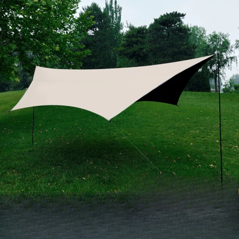

Canopy, outdoor camping vinyl shade tent, portable foldable camping thickened, butterfly thickened sun protection