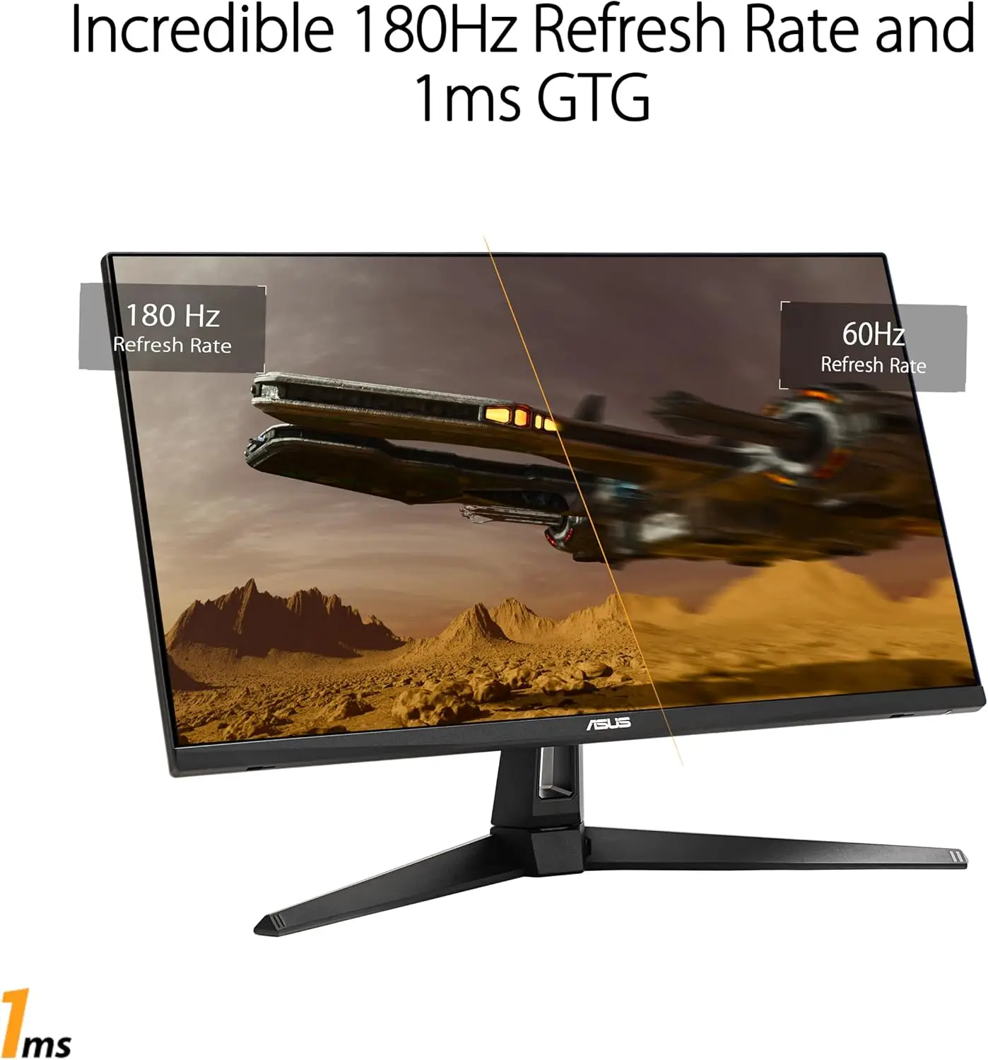 27” 1440P HDR Monitor (VG27AQ3A) – QHD (2560 x 1440), 180Hz, 1ms, Fast IPS, 130% sRGB, Extreme Low Motion Blur Sync