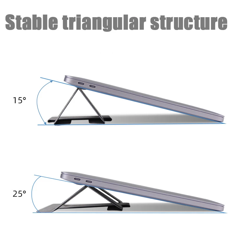 New Laptop Stand for Desk Foldable Magnetic Desktop Tablet Holder Lightweight Bracket Cooling Slim Laptop Stand Adjustable Mount