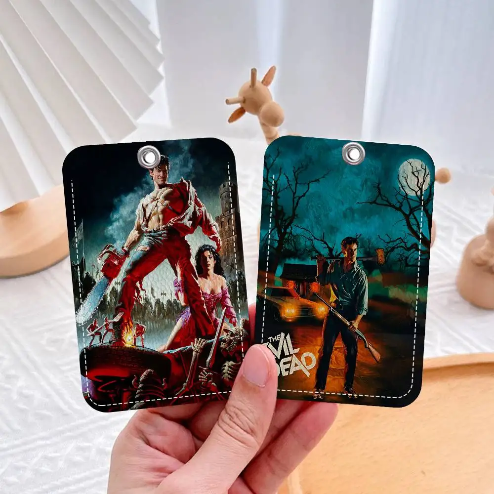 أفلام الرعب الشر الميت بولي Soft الجلود الناعمة مستطيلة حامل بطاقة المفاتيح التعريفي مصعد غطاء للحماية الشباب Faion Accory