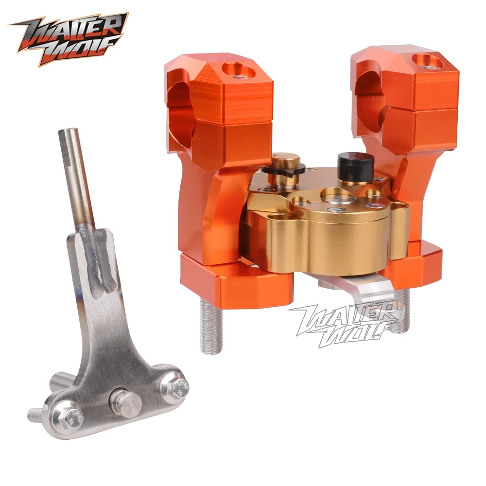 690 Moto Ammortizzatore di Sterzo Stabilizzatore Per 690 Enduro SMC R Ammortizzatore con Invertito Sicuro Manubrio Riser Morsetto Staffa