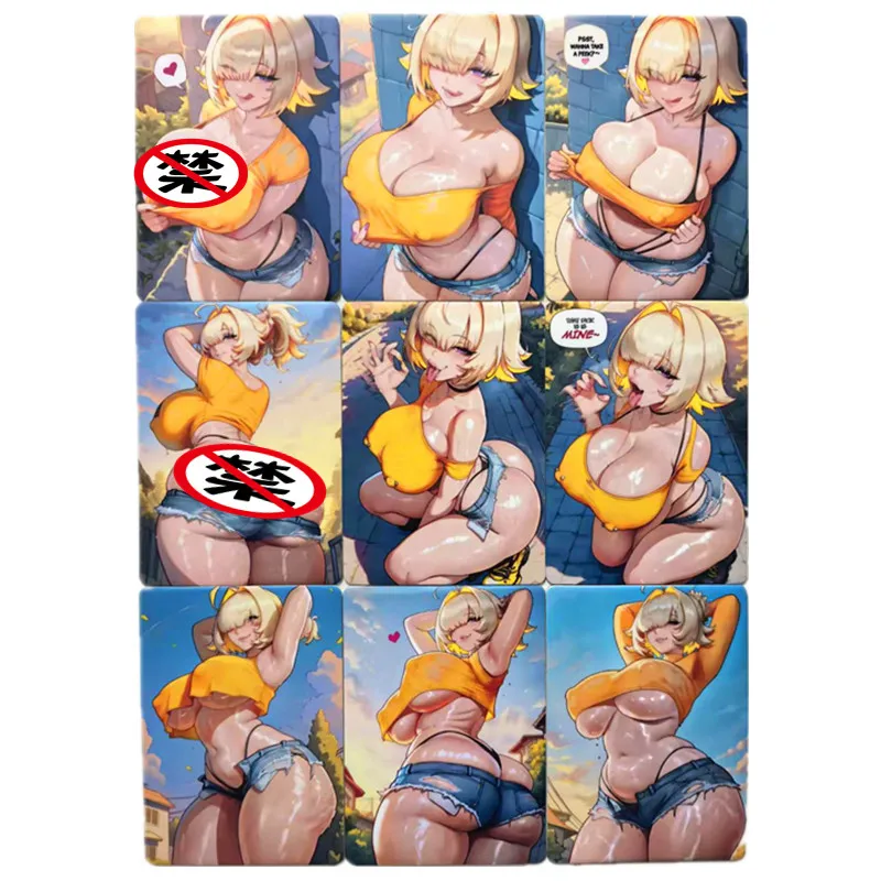 9 قطعة/المجموعة بطاقات مثيرة ألعاب الكبار أنيمي ACG آلهة بطاقات عارية 18 + PC ألعاب المغامرة الكبار كاريكاتير جمع بطاقات اللعب الهدايا #1