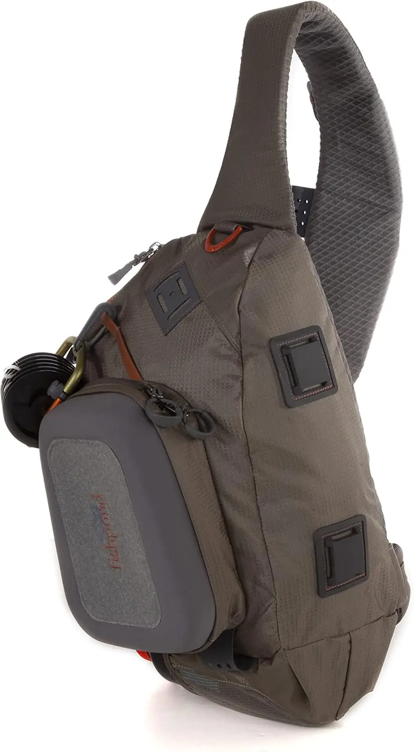 

Water-Resistant Fly Fishing Sling Pack with Tool Attachments and Net Holder for Anglers