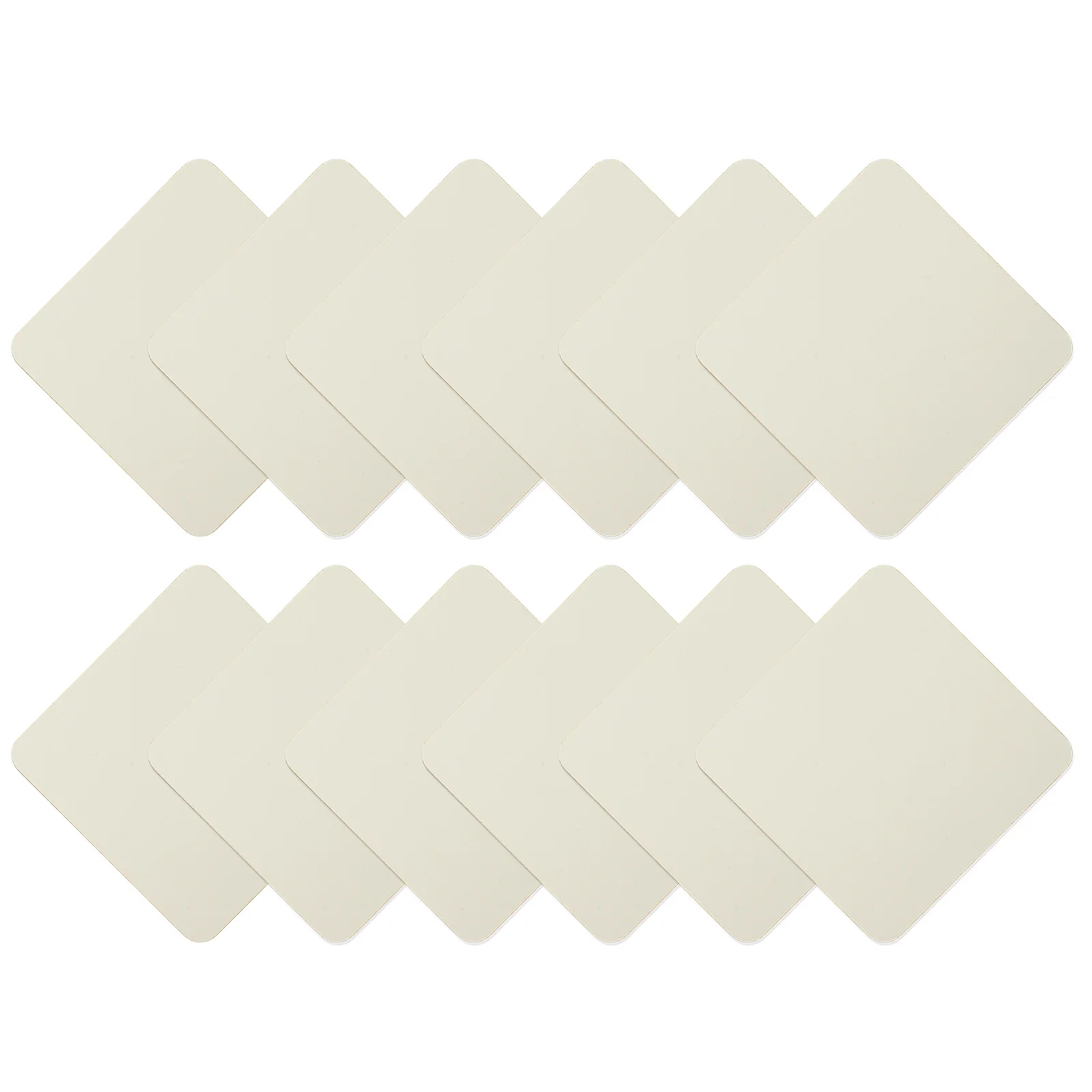 

12Pcs Sublimation Heat Transfer Coasters DIY Blank Cup Coaster Set Printable Sublimation Blanks for Home and Car