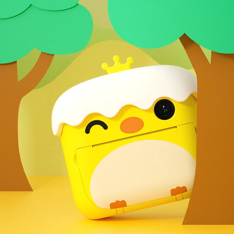 Cross border novo produto natal crianças impressão câmera presente de natal dos desenhos animados câmera mini câmera polaroid modelo de carregamento