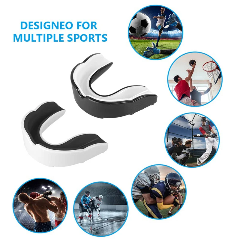 Boxing Teeth Protector EVA Gum Shield Mouth Guard Piece For Basketball Rugby Sport Mouthguard Tooth Brace Protection Kids Adults