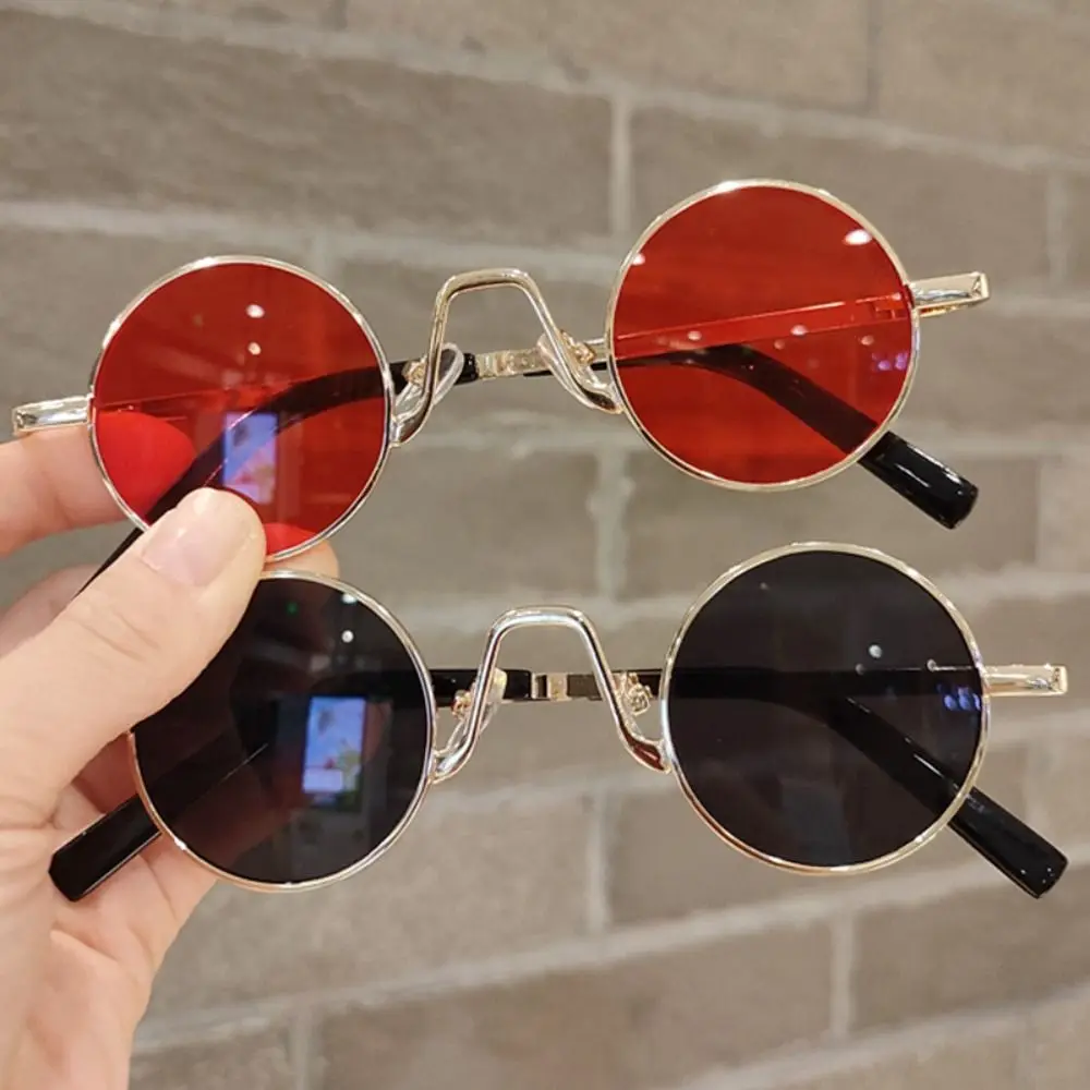 Małe okrągłe okulary przeciwsłoneczne moda ochrona UV400 Punk kolorowe okrągłe odcienie okulary przeciwsłoneczne hipisowskie dla kobiet mężczyzn okulary w stylu retro