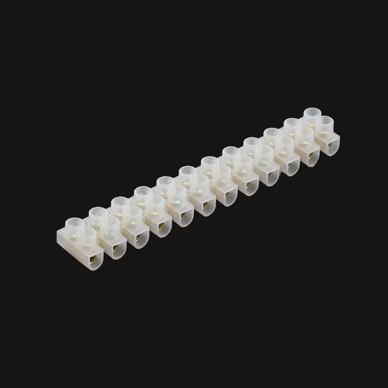 1/3/5pcs Wire Connector Screw Terminal 3A10A 15A 20A 30A Dual Row 12 Positions Barrier Strip Block Terminal Electrical Connector