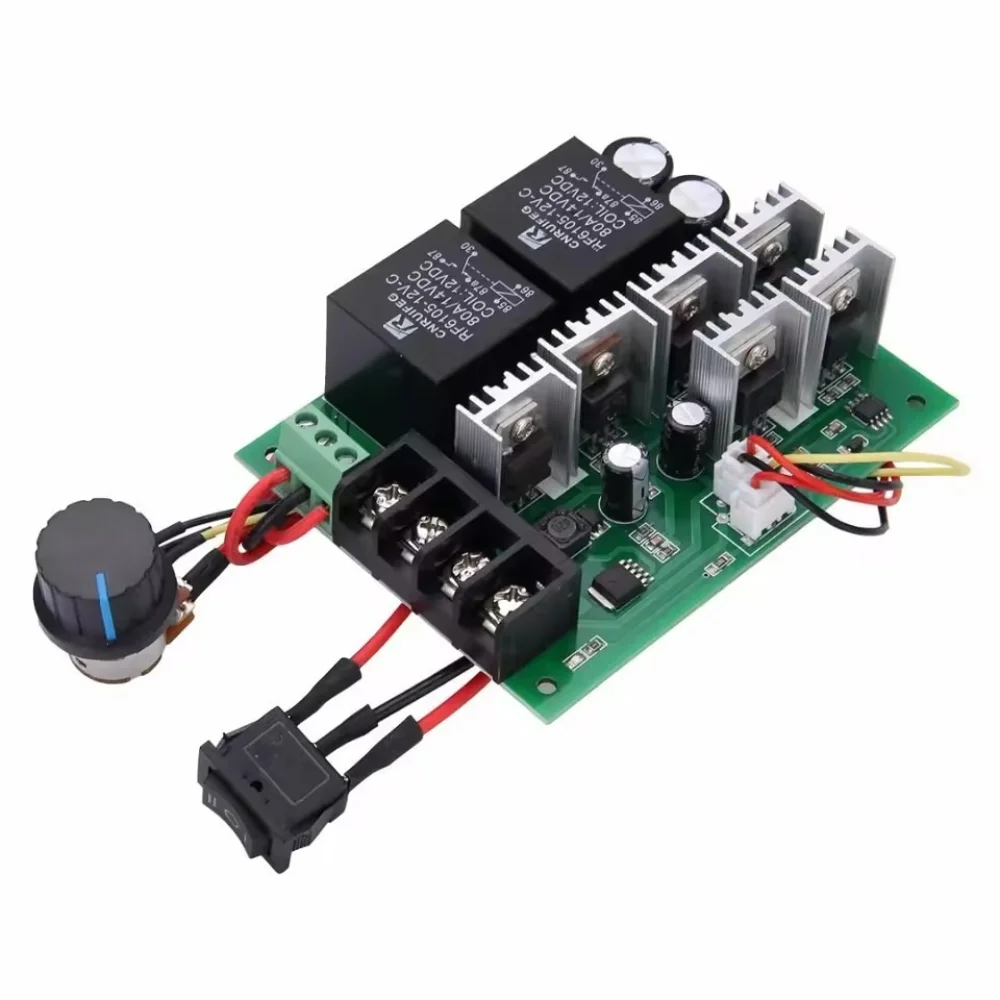 40A DC Motor Speed Controller High Power Forward Reverse Brushed Motor Driver 12V 24V 36V for DIY