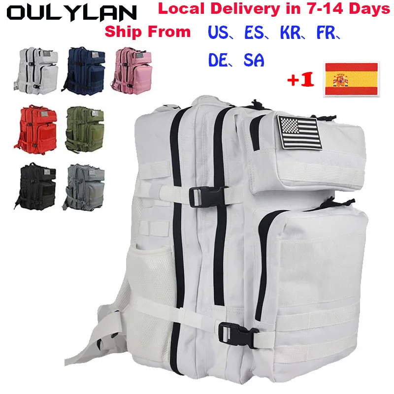 

Oulylan 3D Trekking Molle Knapsack 25L 45L Military Tactical Backpack Outdoor Training Bag Hiking Camping Travel Rucksack Army