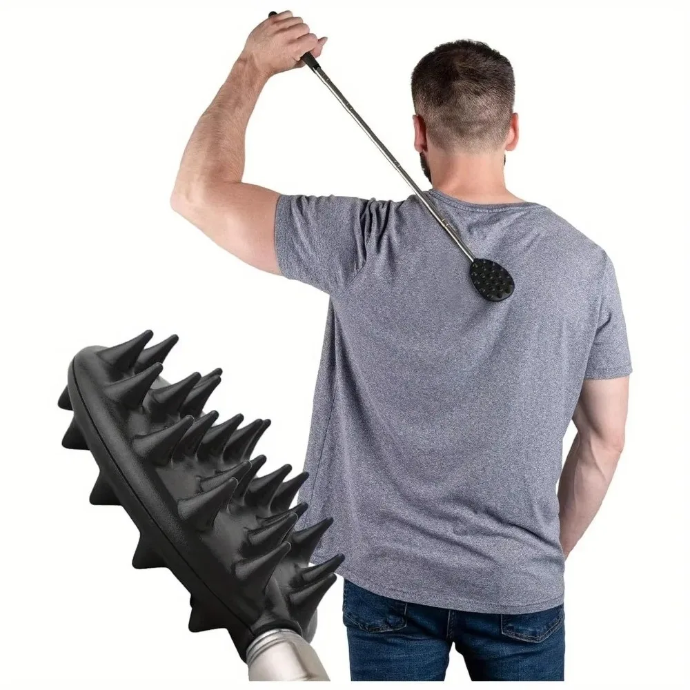 New Cactus Back Scratcher Adjustable Handheld Extendable Back Cracker Long Lasting Double Head Massage Hammer Body Relaxation