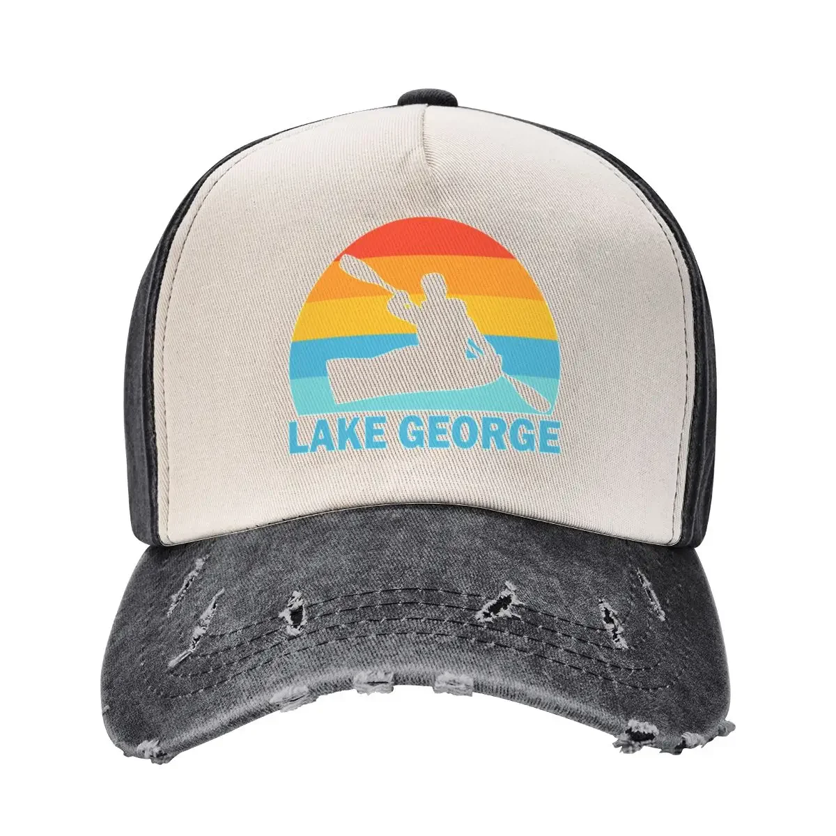 Lake George New York Kayak Baseball Cap Trucker Cap summer hat beach hat Designer Man Women's