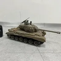 Henglong American 52cm Large Battle Tank M26 Pershing Heavy Tank Model Multi Functional Competitive Simulation Tank Toy Boy Gift