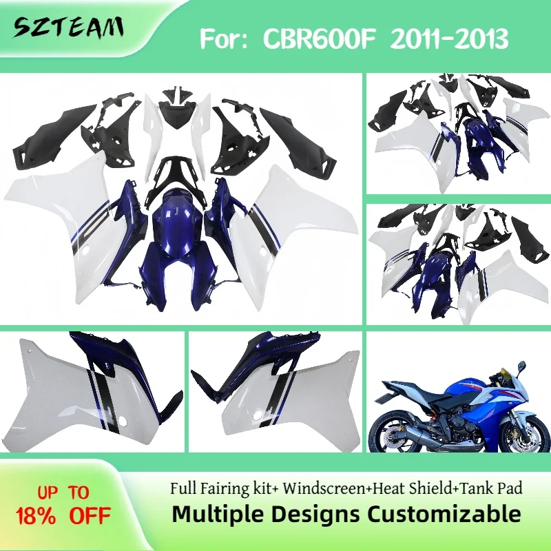 

Fairings for HONDA CBR 600F 2011 2012 2013 Motorcycle Bodywork ABS Injection Molding Fairing Kit CBR600F 11 12 13