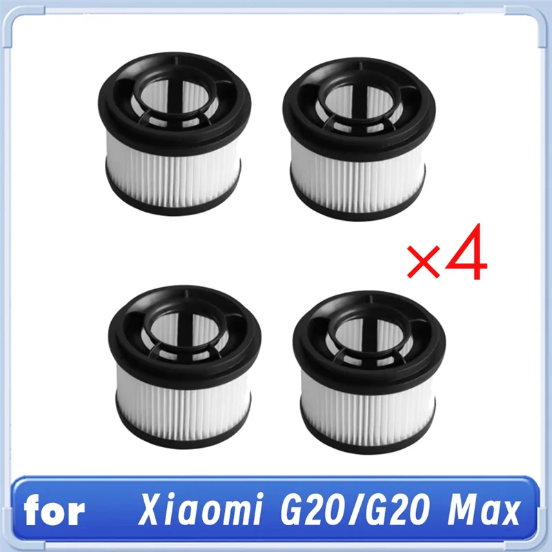 

Детали очистителя для Xiaomi G20/G20 Max, аксессуары для подметальной машины, 4 шт., сменный набор моющихся фильтров