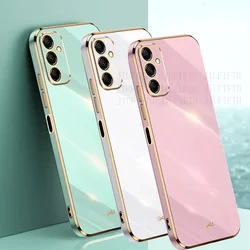 For Samsung Galaxy A56 5G Case A36 A26 A16 A55 A35 A25 A15 A 55 35 15 5G Soft Cover Plating Square Frame Phone Cases A 56 Funda
