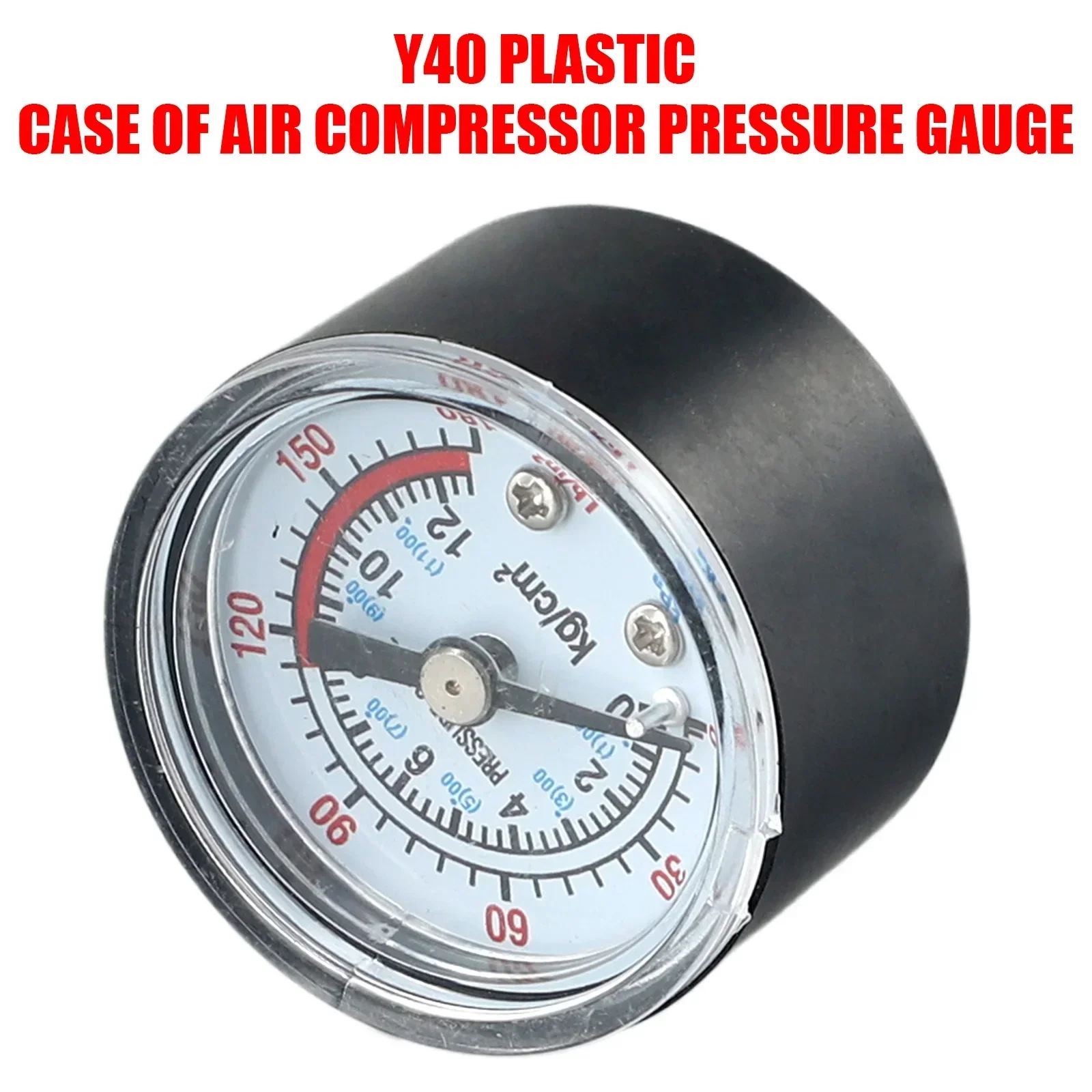 Vacuum Pressure Gauge Mini Dial Dual Scale Dial Gauge 1/40-12Bar / 0-180PSI Vacuum Pressure Gauge 2\