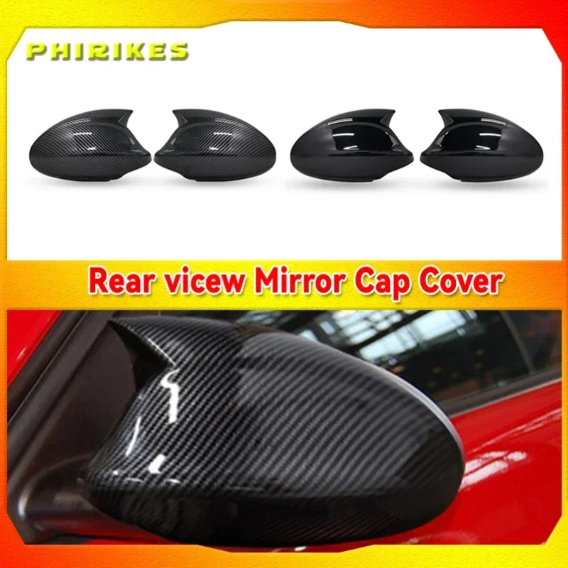 For BMW 1 3 Series E81 E82 E87 E88 E90 E91 E92 E93 2005-2009 Car Side Wing Mirror Cover Rear-View Caps Black high quality types