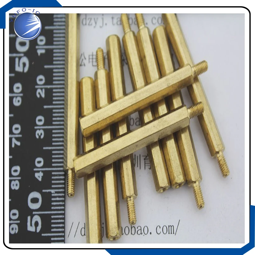 20pcs/Lot  40+6 - 40 mm high pillars M3 six angle spacer pillars 40mm+6MMConnector