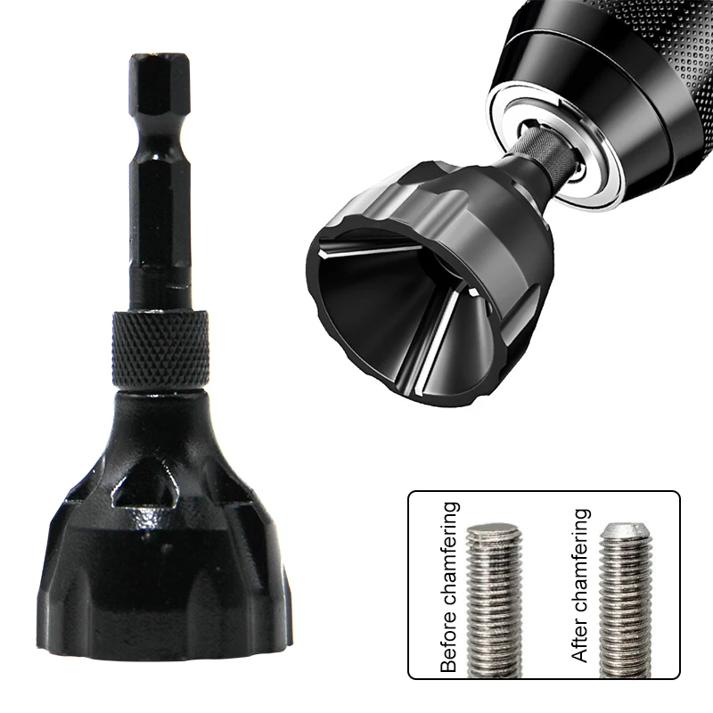 Drill Bit Deburring External Chamfer Tool Tungsten Steel Remove Burr for Repair Bolt Thread Drilling Tools Drop Shipping