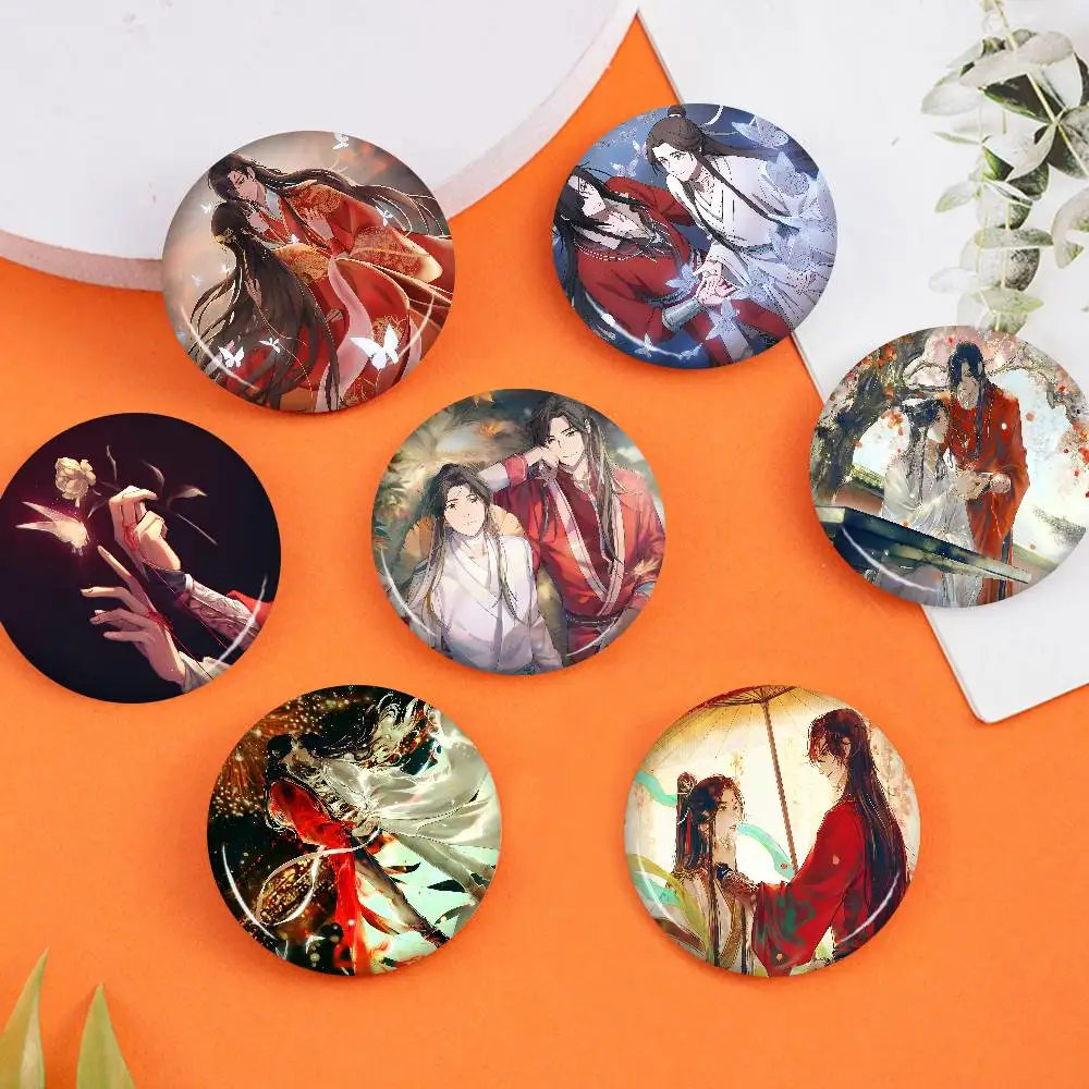 1pc Heavenly Officials Blessing Creative Tinplate Soft Button Pins Animal Icon Brooch Lapel Backpack Badge Accessories Pin