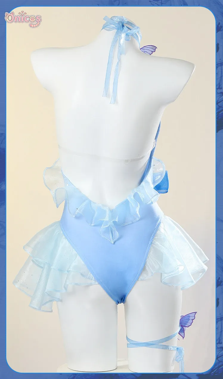 

Naraka: Bladepoint Lan Meng Cosplay Costume Dreamy Fairy Air Tassel Swimsuit Onicos