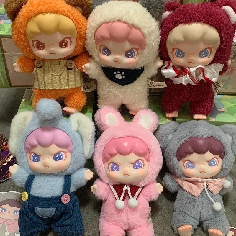 

Горячая натуральная серия меховых животных Дора, виниловая глухая коробка, милые настольные украшения, коллекция кукол, загадочная девушка, подарок-сюрприз на день рождения