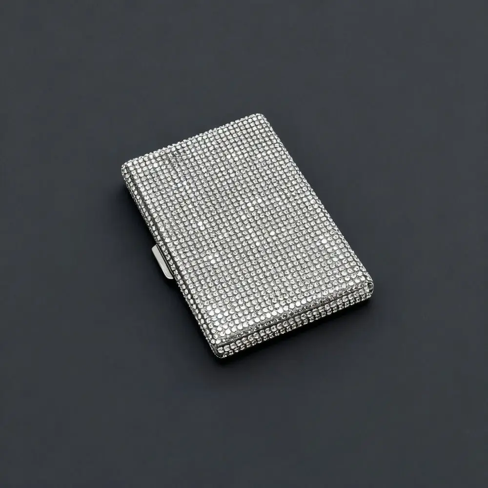 Sparkling Women's Card Bag Luxury Dust-proof Bling Crystal Card Wallet Waterproof Portable Card Storage Box Daily Use