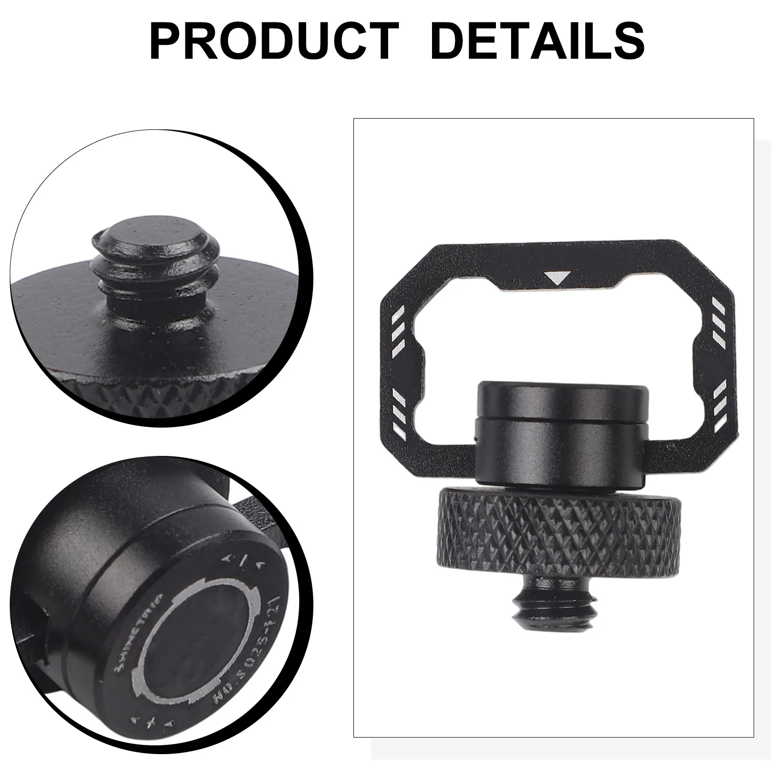 Round Table With Stools Black Portable Hiking Table 1 4 Rotating Eye Screw High-density Hanging Rope Camping Setup