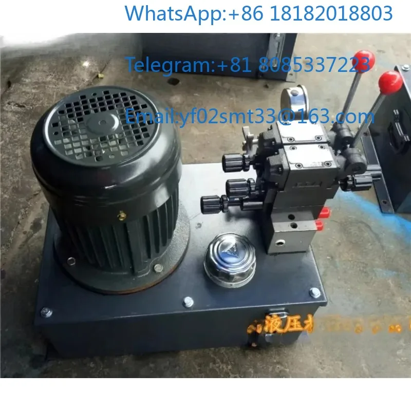 Hydraulic station hydraulic system 1.5KW + HGP-2A-4R 6 diameter 2 way M type with manual throttle pressure reducing valve