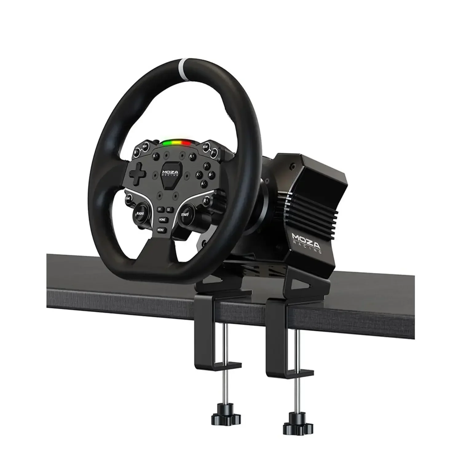 

-R5 All-in-One PC Gaming Racing Simulator 3PCS Bundle: 5.5Nm Direct Drive Wheel Base, 11-inch Racing Wheel, Anti-Slip Pedals