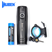 WUBEN B2 Portable Bicycle Light Bicycle Flashlight 1300 Lumens Type-C Charging Port IP68 Dustproof and Waterproof for Cycling