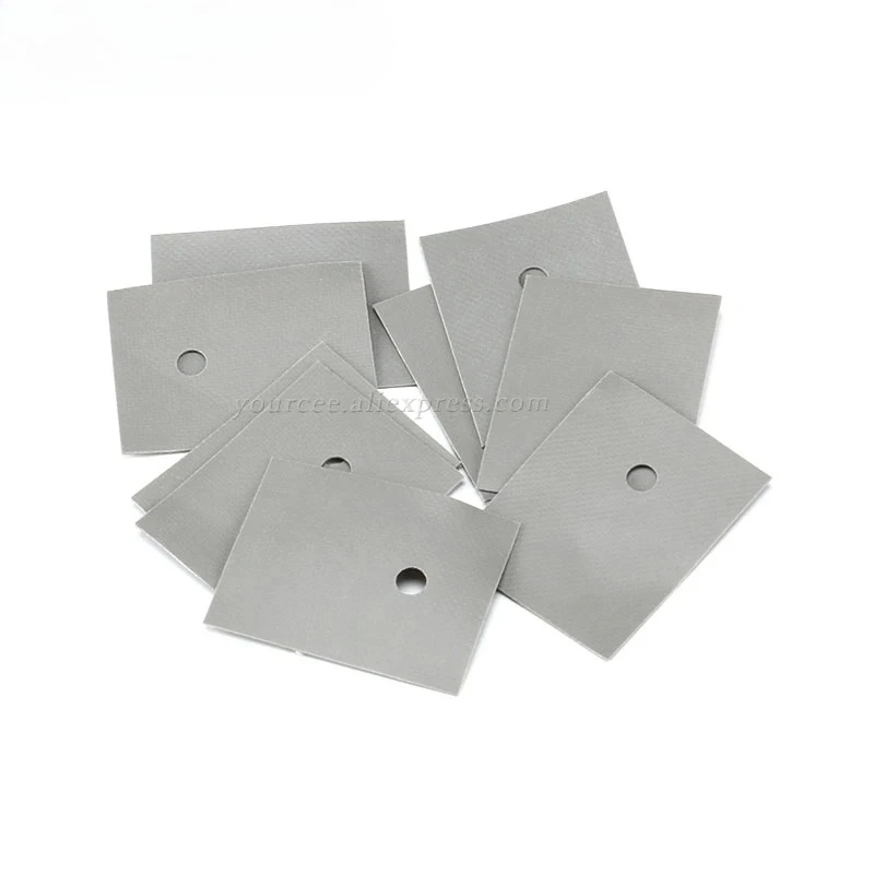 100pcs/5pcs TO-3P TO-220 TO220 Isolated Silicone Pad Sheet Strip Heatsink Shim 25mm*20mm 25mmx20mm 19MM*14MM