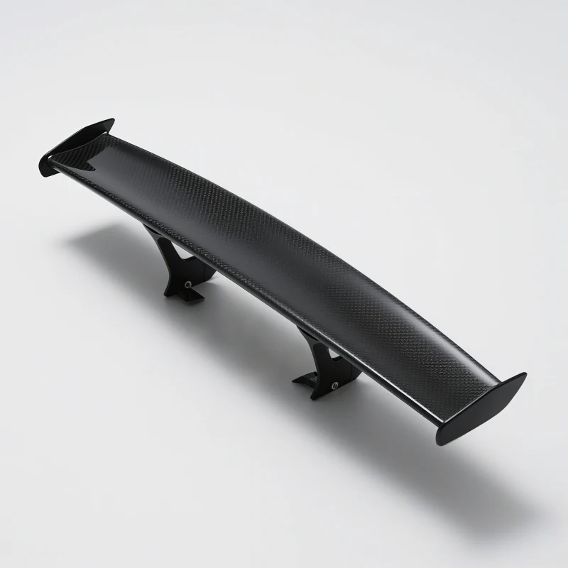 High Quality Plastic Metal Carbon Fiber Rear Spoiler Machined Modified Car Exterior Accessories
