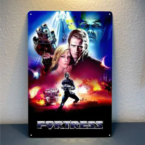 Fortress Christopher Lambert Movie Metal Poster Tin Sign - 20x30cm Plate good sign sign