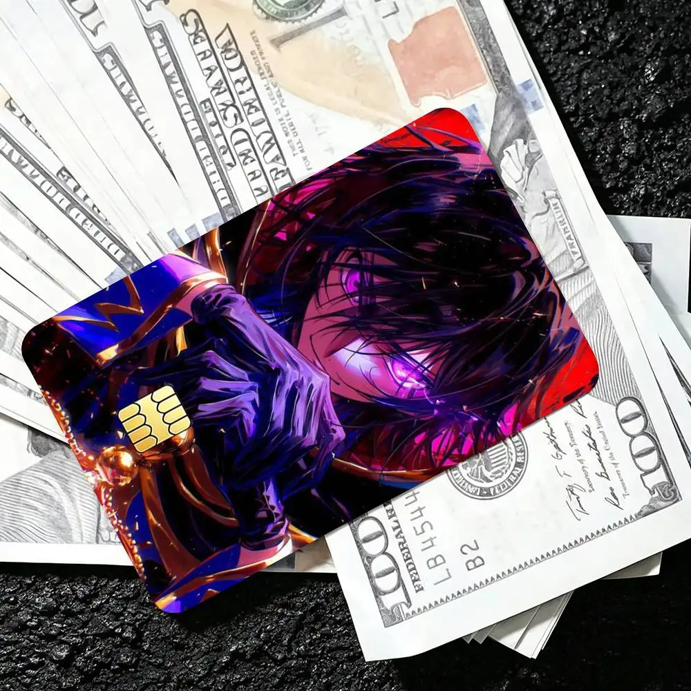 CODE GEASS Lelouch Rebellion Credit Card HD Stickers Premium matte film effectively prevents fingerprints and daily abrasion.