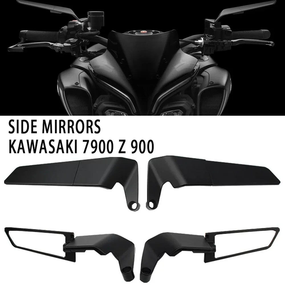 

For kawasaki Z900 Z 900 Motorcycle Mirrors Stealth Winglets Mirror Kits To Rotate Adjustable