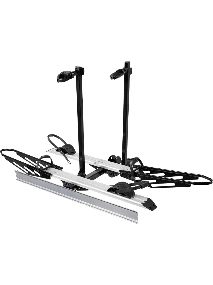 Hitch-Mounted Foldable Electric Bike Carrier, 200 lbs Load Capacity, Accommodates Up to 5 Fat Tires and 50 W