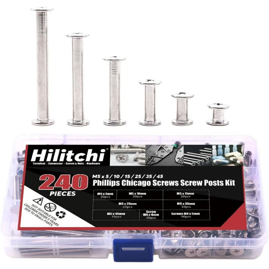 240Pcs 120 P M5 X 5…