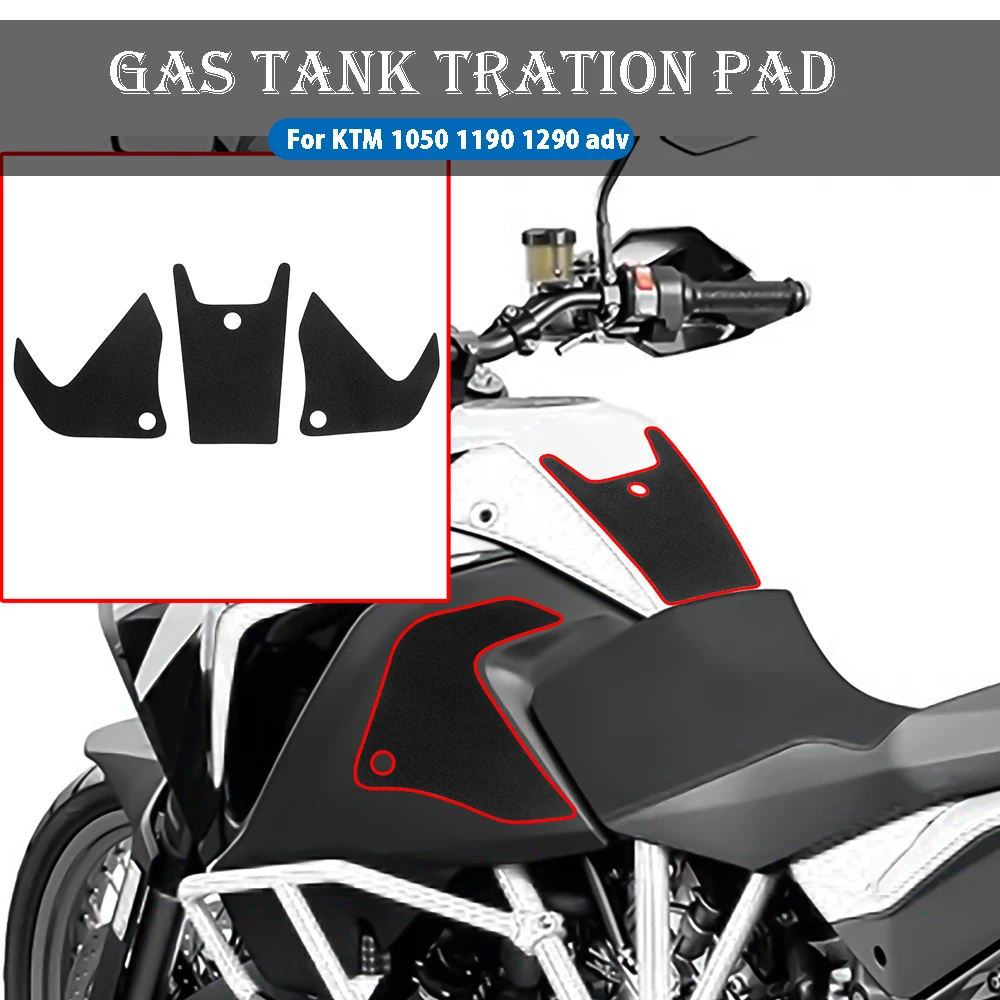 

For KTM 1050 1190 1290 ADVENTURE ADV Motorcycle Accessories Anti Slip Fuel Tank Pads Gas Knee Grip Traction Sticker Protector