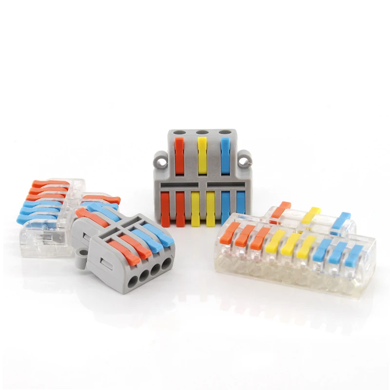 Mini Universal Push-In Terminal Block, Quick Lente, Splicing Drain, Conector Kabel, Universal Compact, M42-93C, 1 Pc, 5 Pcs, 10Pcs