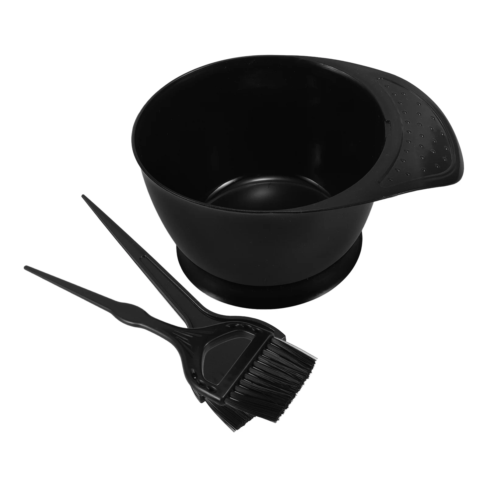 

1 Set Dye Mixing Bowl Brush Kit Plastic Hair Coloring Tool Durable Smooth Applicator For Salon Home Use Hair Dyeing Highlighting