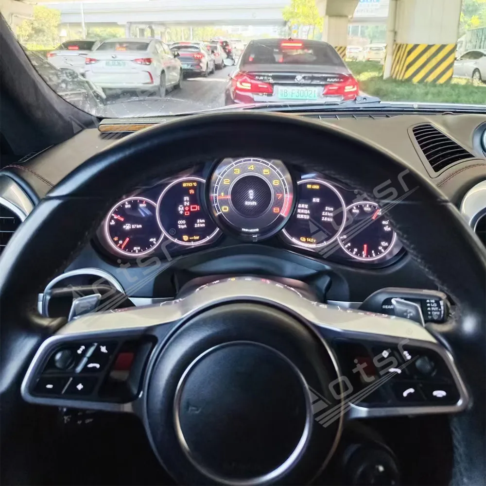 

Цифровой кластерный одометр, экран для Porsche Cayenne, ЖК-панель приборов 2010-2016, измеритель скорости виртуальной кабины, приборная панель автомобиля Pla