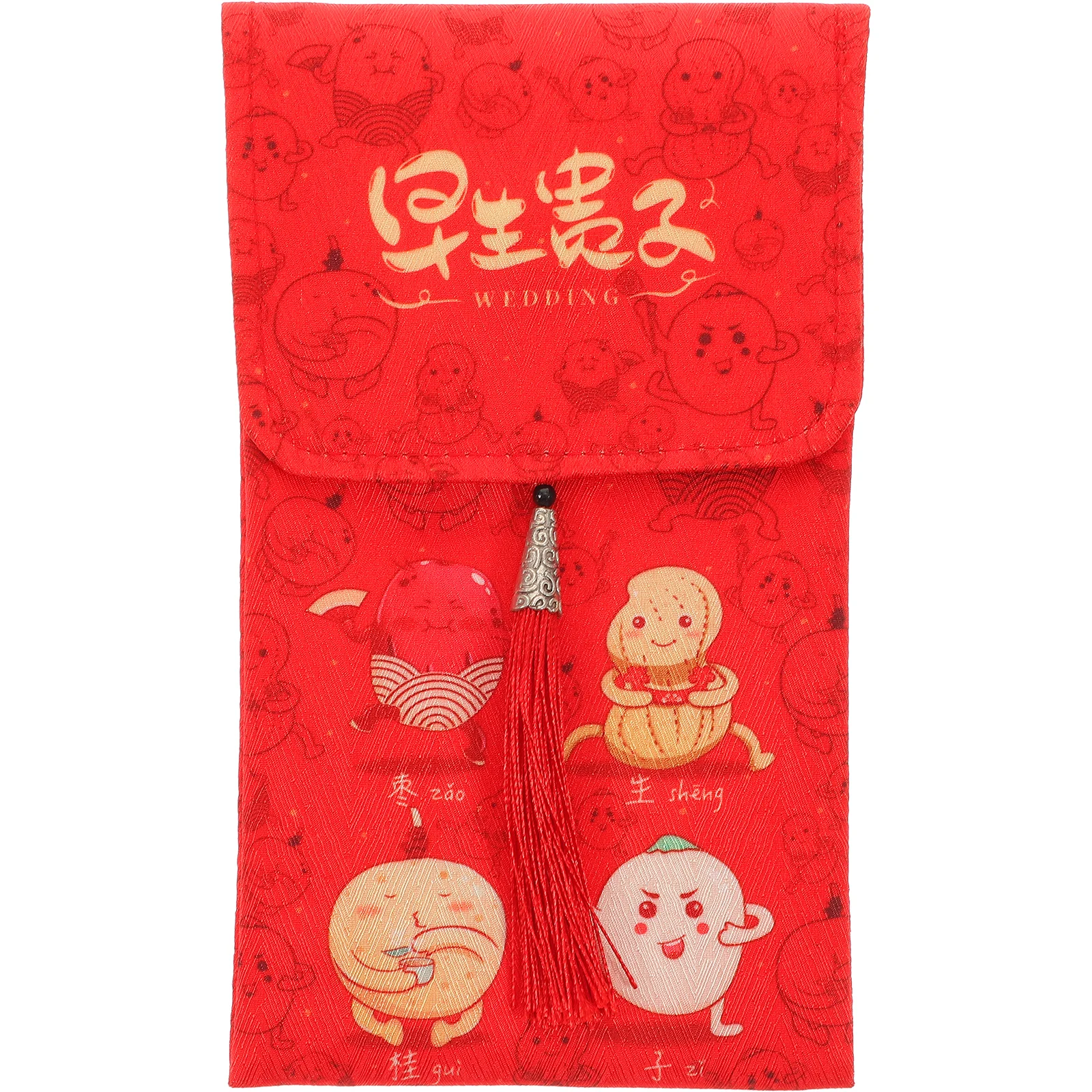 

Hand Painted Red Packet Money Envelope Wedding Hong Bao Chinese Style Fabric Retro Cash Gift Elegant Durability