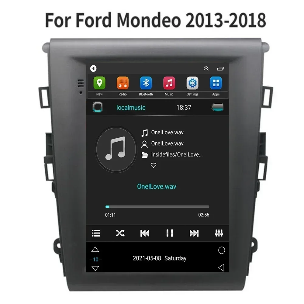 Lecteur multimédia de voiture Android pour Ford Mondeo, autoradio, navigation GPS, 2Din, stéréo automatique, DVD, 5G, WiFi, style de placements, ktMK5