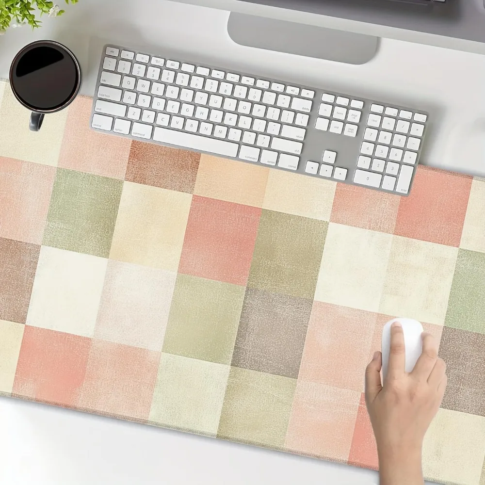 Two-dimensional checkerboard mouse pad - Anti-slip rubber gaming mouse pad,with stylish checkerboard pattern alfombrillas gaming