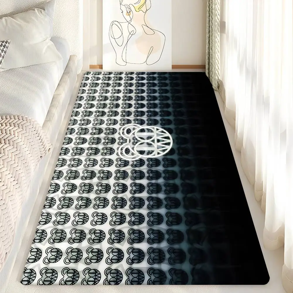 Band R-Radio-headES Hallway Carpet Washable Non-Slip Living Room Sofa Chairs Area Mat Kitchen Doormat Area Rug