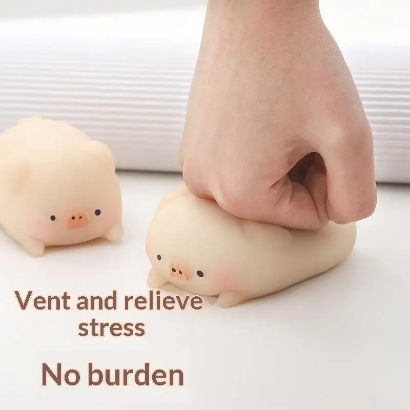

1Pcs Piglet Stress-relieving And Venting Toy Cute Little Pink Pig Squeeze Toys Kawaii Pet Fidget Props Gifts For Friends